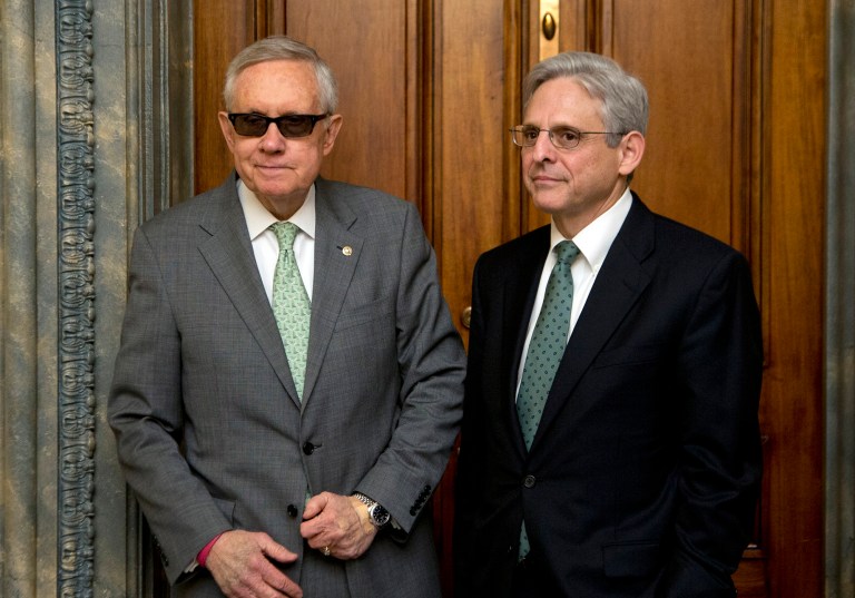 Senate Minority Leader Harry Reid has been hammering Republicans for refusing to take up Merrick Garland's nomination. (AP Photo/Manuel Balce Ceneta)