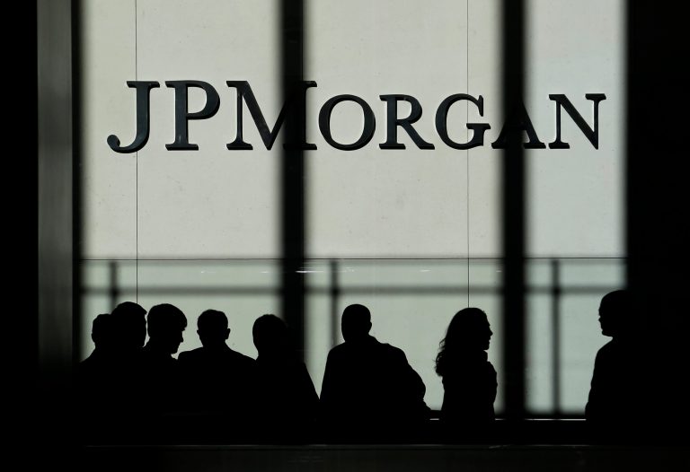 A person briefed on discussions between the Justice Department and JPMorgan Chase & Co. says negotiations between the government and the bank have hit a stumbling block that has put the talks at risk.ÃÂ (AP Photo/Seth Wenig)