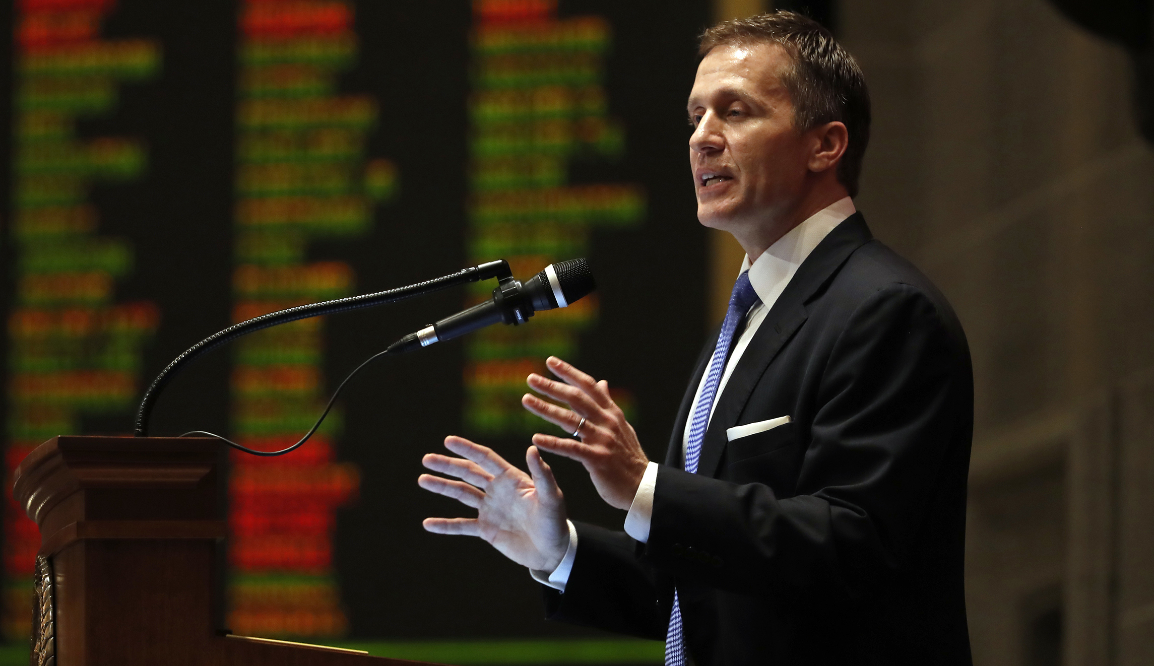 Embattled Gov. Eric Greitens vows to remain in office during conference call with donors