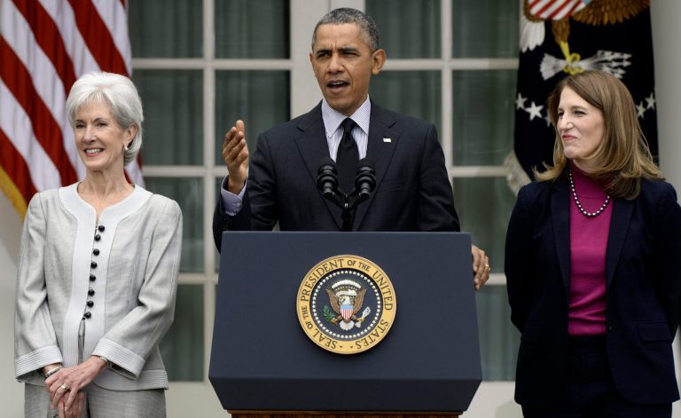FILE - This April 11, 2014 file photo shows President Barack Obama, flanked by outgoing Health and Human Services Secretary Kathleen Sebelius, left, and his nominee to replace her, current Budget Director Sylvia Mathews Burwell, speaking in the Rose Garden of the White House in Washington. ThereÃ?s a new health insurance term in the glossary, and it could mean thousands of dollars out of your pocket. ItÃ?s a cost-control strategy called Ã?reference pricing.Ã? It puts a hard dollar limit on what health plans pay for certain expensive procedures _ like knee and hip replacements. The Obama administration has given the go-ahead for insurers and employers to use the approach, setting aside some legal concerns. (AP Photo/Susan Walsh, File)