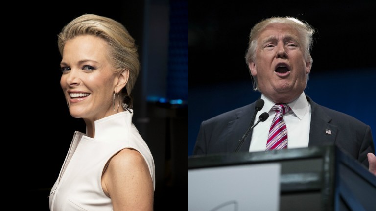 The Republican nominee reignited his feud with Fox News host Megyn Kelly Tuesday. (AP Images)