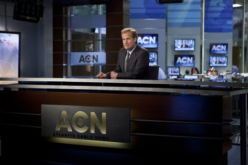 This publicity image released by HBO shows Jeff Daniels portraying anchor Will McAvoy on the HBO series, 