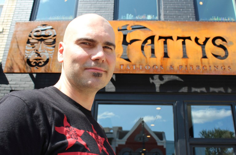 A man who prefers to go by the name Fatty, owner of Fatty's Tattoos and Piercings in Dupont Circle, saysÃÂ there's no such thing as a hollow tattoo needle.ÃÂ (Betsy Woodruff/Examiner)