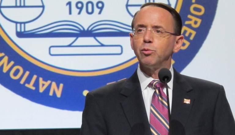 Rosenstein added members of Congress and White House staff were not immune from investigation. (AP Photo/Brian Witte)