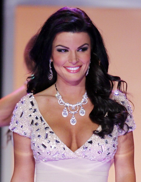 LAS VEGAS - JUNE 3:   Miss Pennsylvania USA Sheena Monnin competes during the 2012 Miss USA pageant at the Planet Hollywood Resort & Casino on June 3, 2012 in Las Vegas, Nevada.  (Photo by Isaac Brekken/Getty Images)