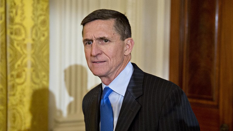 Retired Army general and former national security adviser Mike Flynn was explicitly warned not to accept payments from foreign sources without approval, according to new documents released by the House Oversight Committee on Thursday. (Andrew Harrer/Bloomberg)