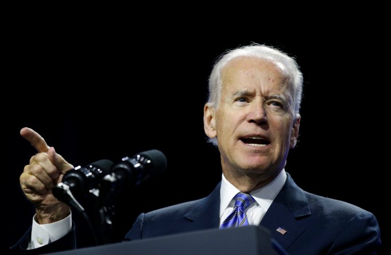 Vice President Joe Biden speaks on voting rights at the NAACP annual convention in Las Vegas earlier this month. (AP Photo/John Locher)