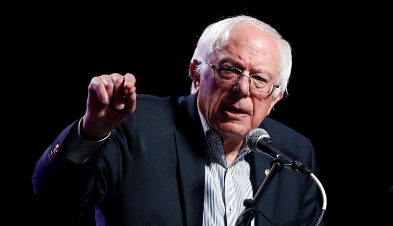 Sen. Bernie Sanders doesn't think President Trump is marching the country toward war with North Korea. (AP Photo/Charlie Neibergall)