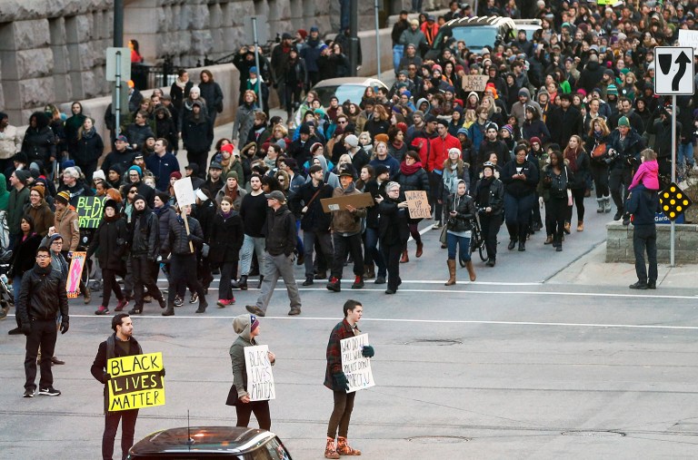 People are also increasingly pessimistic about race relations improving. Only 9 percent think race relations are getting better, compared to 59 percent who say they are getting worse. (AP Photo)