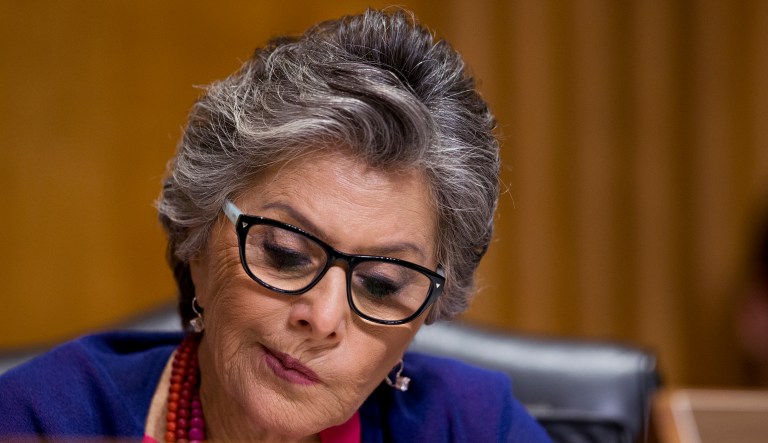 According to former Sen. Rick Santorum, R-Penn., Sen. Barbara Boxer, D-Calif., essentially implied in a back-and-forth with him that a baby must be taken out of a hospital for it to be protected by the Constitution. (AP Photo/Manuel Balce Ceneta)