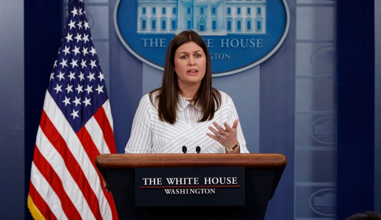 White House deputy press secretary Sarah Sanders said, 