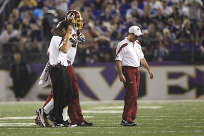 Rob Carr/Getty Images
Redskins defensive end Jarvis Jenkins missed all of last season after tearing his right ACL.