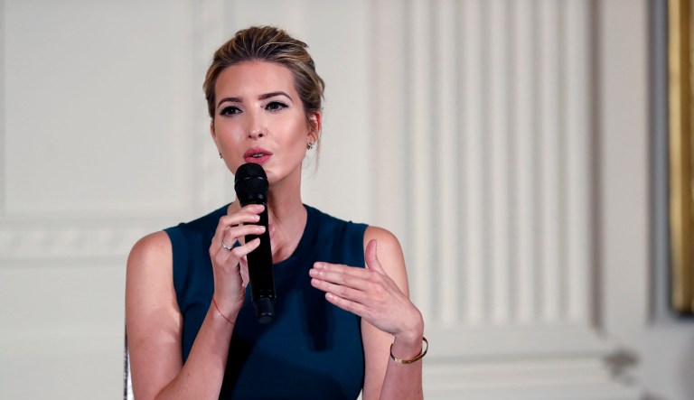 Speculation is sometimes part of the job for political commentators, but the stretches drawn from this one word in an otherwise-friendly post from Ivanka Trump was rather over the top. (AP Photo/Alex Brandon)