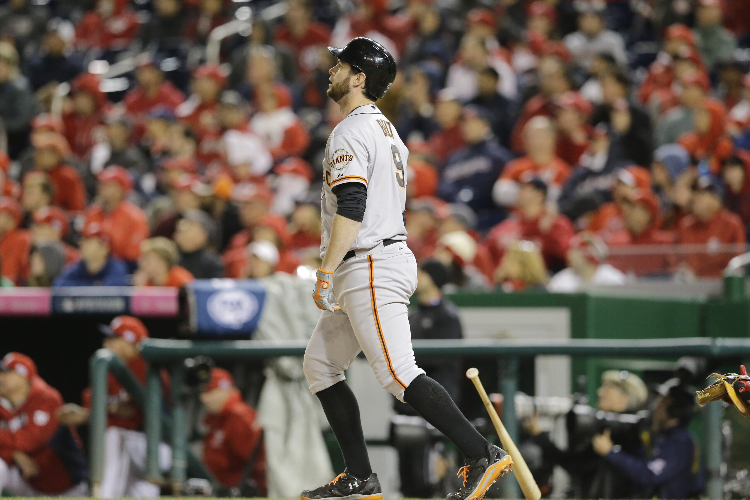 Belt HR in 18th, Giants beat Nats, lead NLDS 2-0