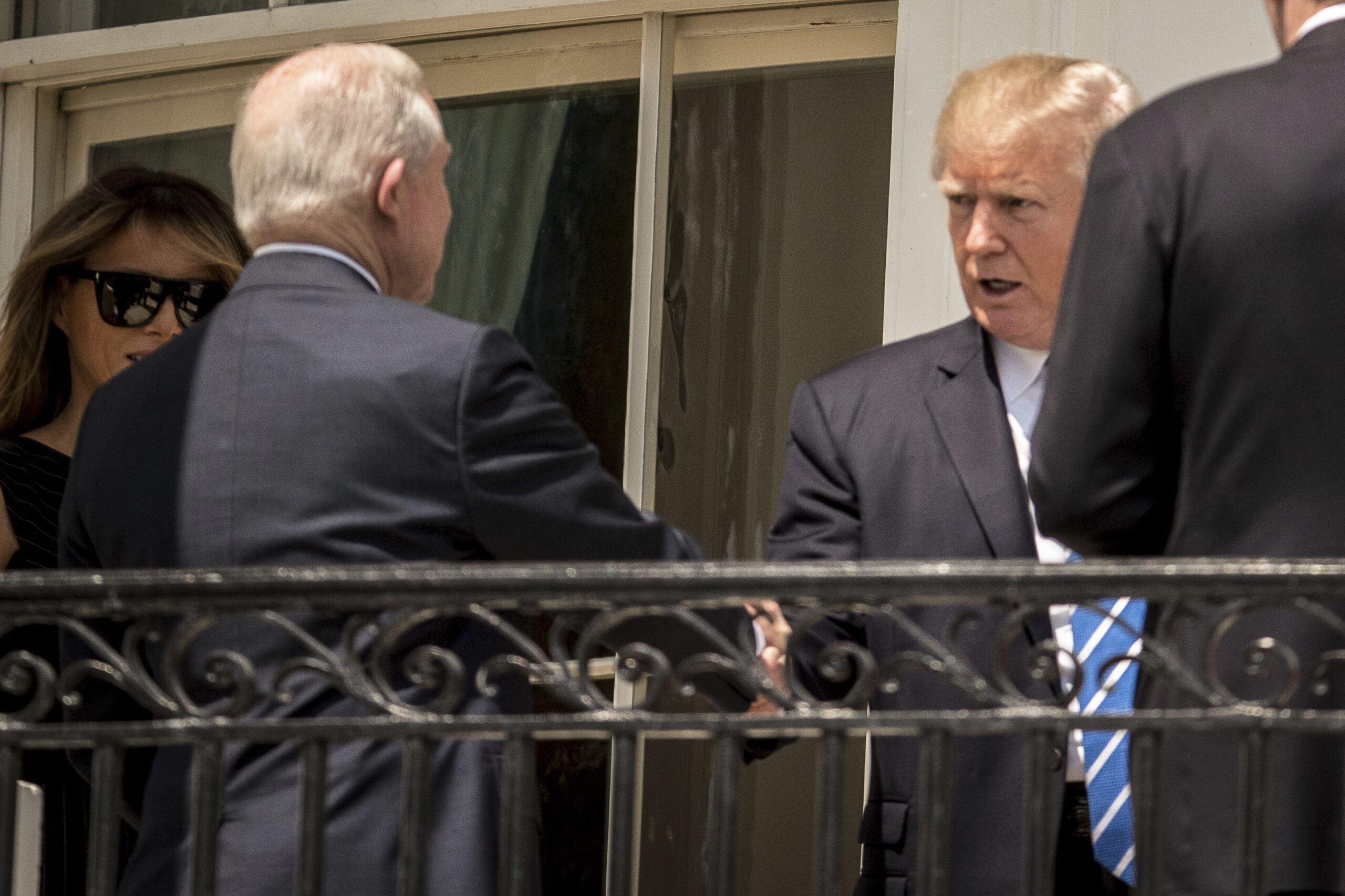 Spotted: Jeff Sessions at Trump eclipse party, friends again