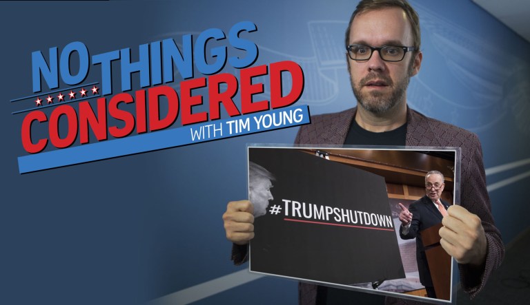 Russian bots are being blamed for everything, the government shutdown has come to an end and Lester Holt goes on a propaganda tour for most glorious leader Kim Jong Un ... those stories and more broken down for you by comedian Tim Young on tonight's No Things Considered!