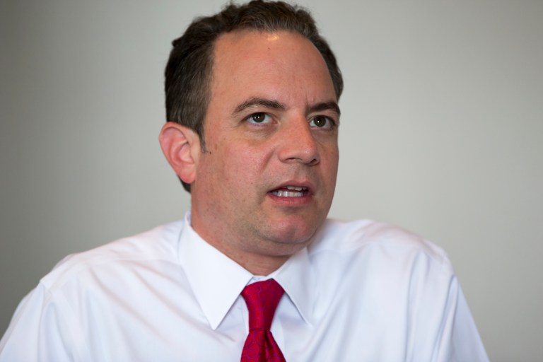 Priebus cautioned that anti-Trump Republicans could set the GOP back for decades. (AP Photo/J. Scott Applewhite)