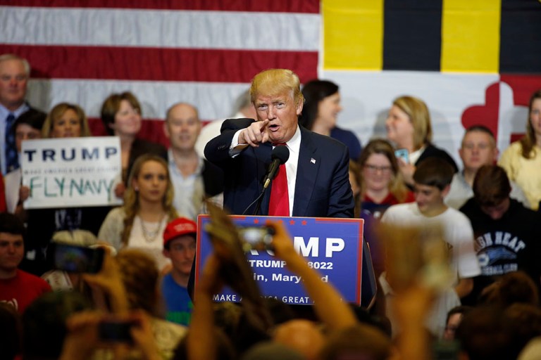Donald Trump won the Republican primary in Maryland on Tuesday, continuing his dominance in the Northeast and beating Ted Cruz and John Kasich. (AP File Photo/Alex Brandon)