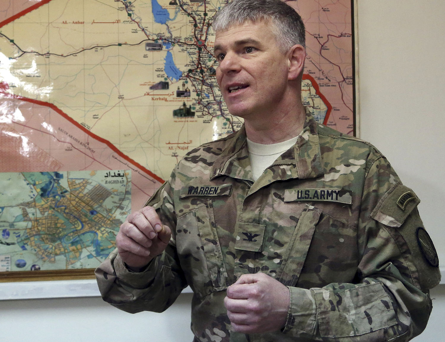 How one U.S. spokesman is selling a war of inches