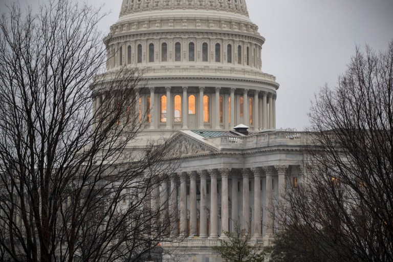 Lawmakers vote 52-48, on party lines, to reject the amendment to the budget reconciliation bill. (AP Photo/J. Scott Applewhite)