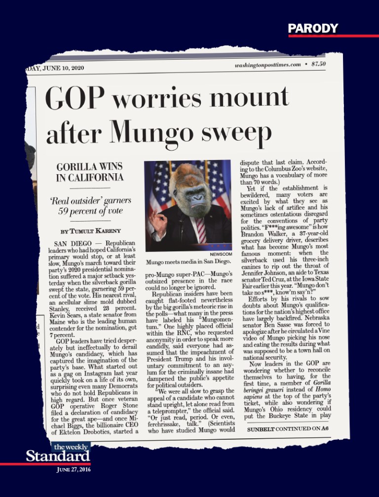 The GOP Goes Ape in 2020