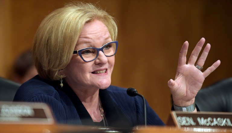 Senate Homeland Security and Governmental Affairs Committee ranking member Sen. Claire McCaskill, D-Mo., published the Defense Contract Audit Agency findings of $50 million in questionable expenditures by New Century Consulting and asked Defense Secretary Jim Mattis to explain by Aug. 28 who was responsible for oversight of the contractor. (AP Photo/Susan Walsh, File)