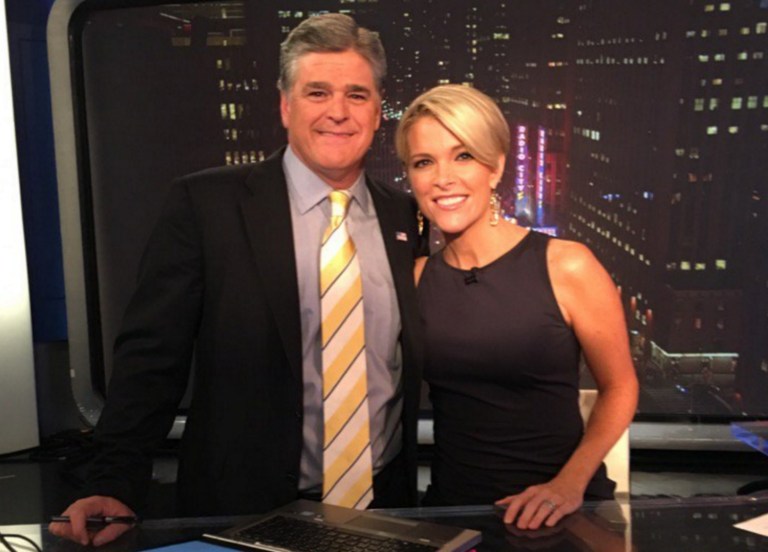 Fox News hosts Megyn Kelly and Sean Hannity appear to have called a truce just 24 hours after the latter alleged Kelly was in the tank for Democratic nominee Hillary Clinton. (screenshot)