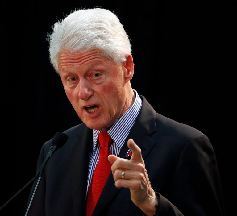 Hillary Clinton says her husband and former President Bill Clinton would be in charge of revitalizing the economy in her administration. (AP Photo/Julio Cortez)