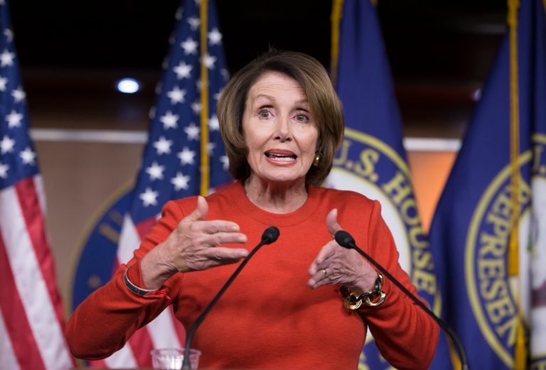 House Minority Leader Nancy Pelosi of Calif. touted 'poison pill' riders that were kept out of the package and clean energy tax breaks. (AP Photo/J. Scott Applewhite)