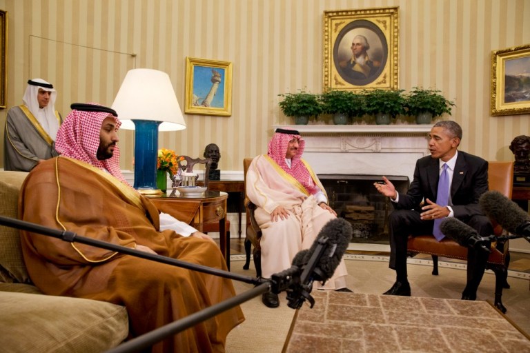 Deputy Crown Prince Mohammed bin-Salman, the 30-year-old son of the king, led the talks with high-ranking Cabinet officials, including Energy Secretary Ernest Moniz. (AP Photo)