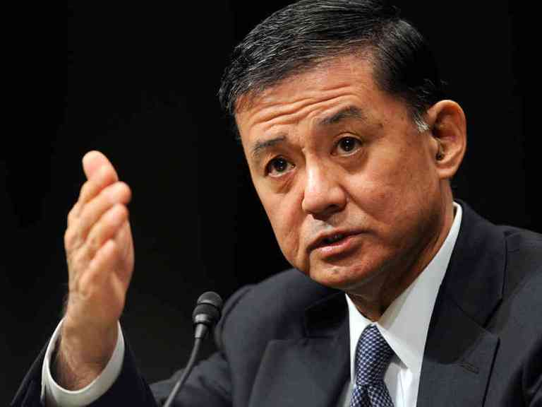 Veterans Affairs Secretary Eric Shinseki is scheduled to appear at 9 a.m. Sunday on CNN's 