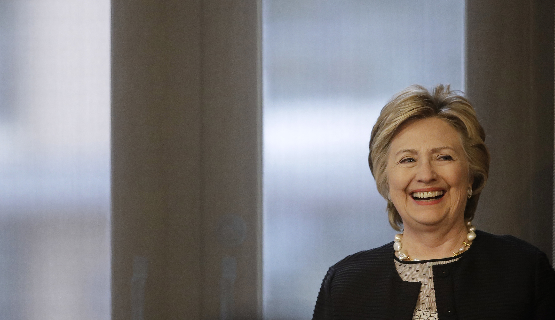 Hillary Clinton hits campaign trail at press-free event in New Jersey