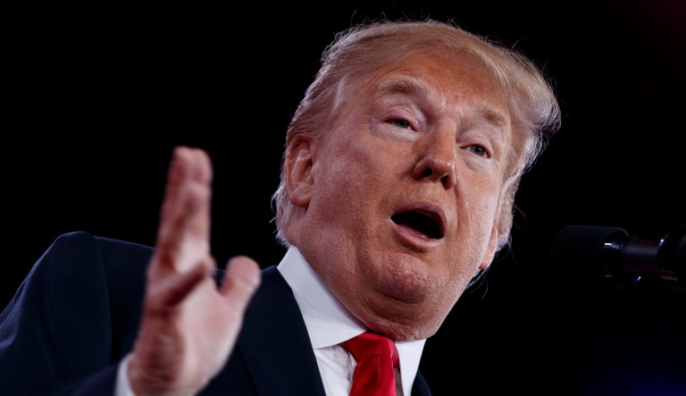 President Trump's rhetoric needs to change if he wants guns in schools. (AP Photo/Evan Vucci)