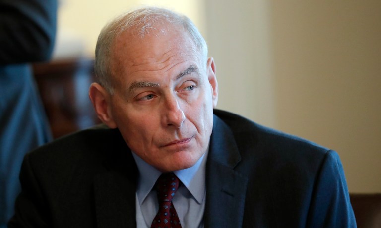 As Trump discussed the plan with Schumer and Pelosi, he requested input from Kelly. (AP Photo/Alex Brandon)