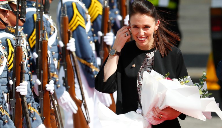 Ardern became the world's youngest female head of government in October at the age of 37 after brokering a deal to form a coalition government between her Labor Party and New Zealand First. (AP Photo/Bullit Marquez)
