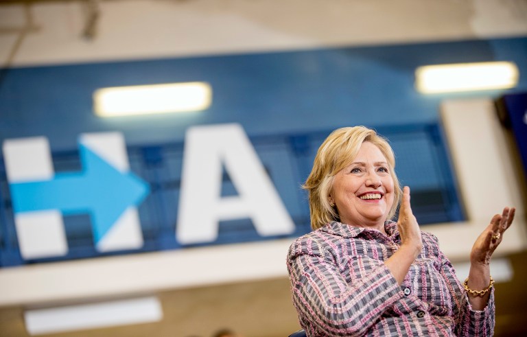 According to a new poll, voters are more confident in Hillary Clinton's ability to handle most issues compared to her Republican rival. (AP Photo/Andrew Harnik)