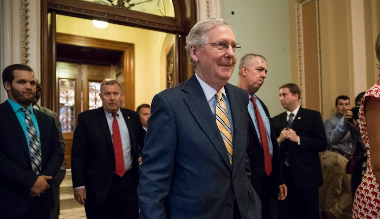 Senate leadership faces a monumental task of winning support from key centrists, especially after leaving in place more than $700 billion in Medicaid cuts. (AP Photo/J. Scott Applewhite)