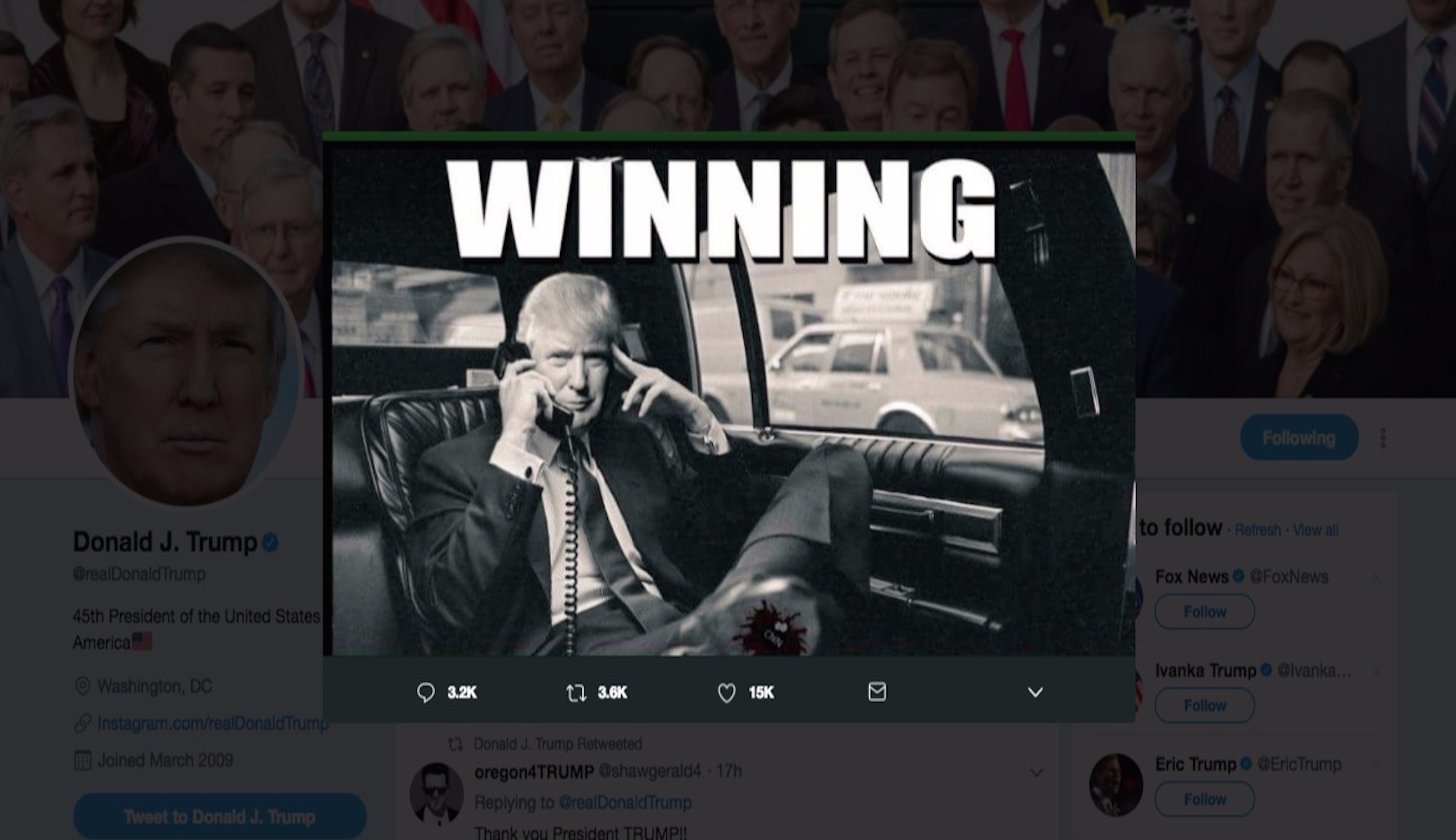 Former ethics chief calls Trump ‘wannabe autocrat’ for apparent anti-CNN tweet