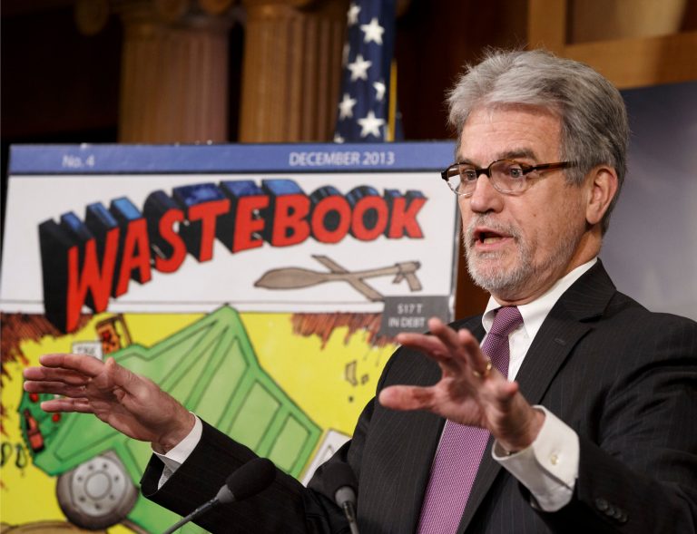 Retiring Sen. Tom Coburn, R-Okla., a longtime deficit hawk, outlines his annual 