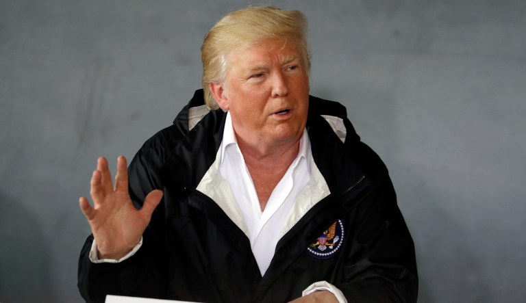 The Trump administration on Wednesday sent a $29 billion request to aid hurricane recovery efforts and to combat recent wildfires in the west. (AP Photo/Evan Vucci)