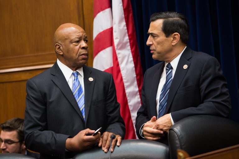 Reps. Cummings, left, and Issa introduced their Freedom of Information Act reforms to the House on Monday. (Getty)