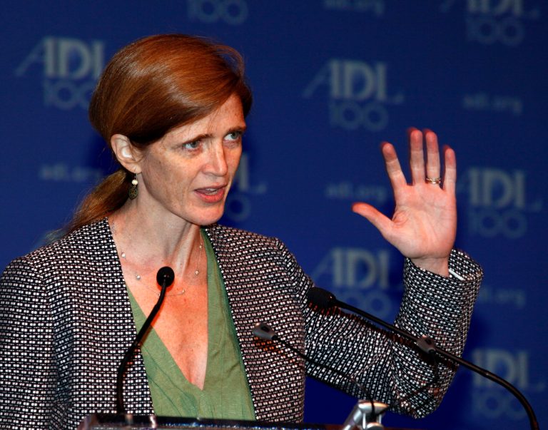 Samantha Power, the U.S. ambassador to the United Nations, told a U.N. gathering Tuesday that the international organization in charge of weapons inspections had reviewed 21 or 23 arms sites 
