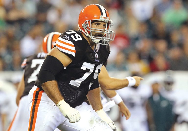 Jim McIsaac/Getty Images
Tony Pashos started 12 games for the Browns in 2011 despite rupturing a tendon in his left foot during the preseason.