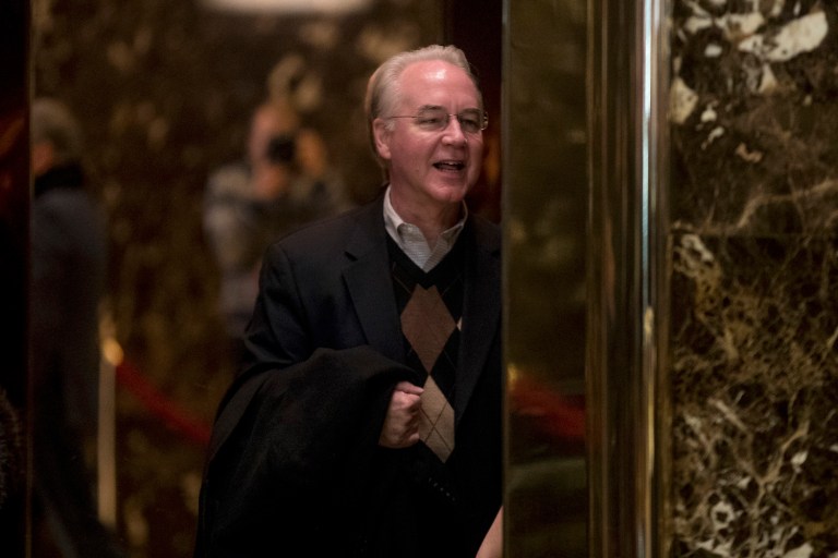 HHS nominee Rep. Tom Price opposes making doctor participation in Medicare payment experiments mandatory. (AP Photo/Andrew Harnik)