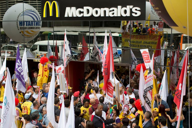 Another labor board ruling on the issue is expected later this year in a case involving McDonald's Corp. on whether franchiser companies are legal responsible for violations by franchises. (AP Photo)
