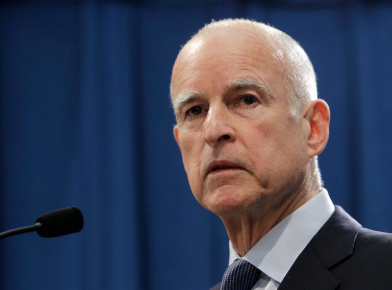   In this photo taken Wednesday, Nov. 7, 2012, is Gov. Jerry Brown speaks at a news conference in Sacramento, Calif. The 74-year-old governor is being treated with radiation for early stage prostate cancer, his office announced Wednesday, Dec. 12, 2012. Brown's 