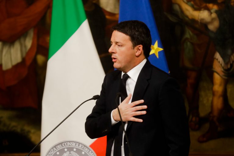 Matteo Renzi lost a big one. (AP Photo/Gregorio Borgia)