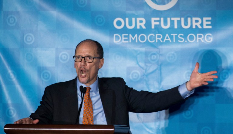 The Democratic organization has posted low fundraising numbers all year. DNC Chairman Tom Perez has defended the organization's low numbers in the spring by saying he hadn't taken over yet. (AP Photo/Branden Camp)
