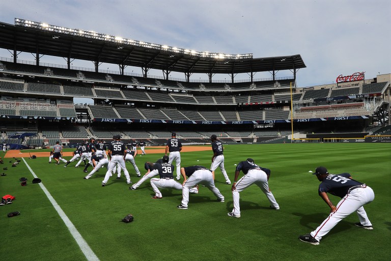 Study after study has shown that taxpayer-funded sports stadiums do little to boost the local economy. (Curtis Compton/Atlanta Journal-Constitution via AP)