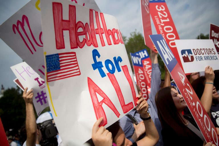 The number of people lacking insurance dropped to 29 million from 36 million, according to federal data. (Andrew Harrer/Bloomberg)